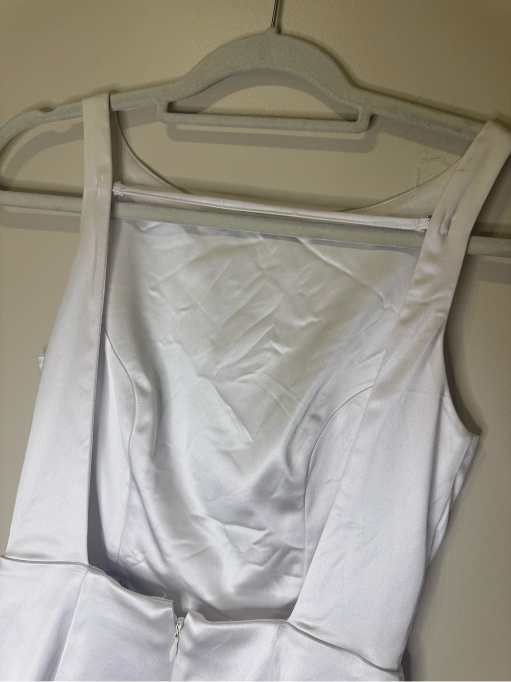 Abercrombie & Fitch Slash Neck Mini Dress | XSP | Pearl - Picture 9 of 11